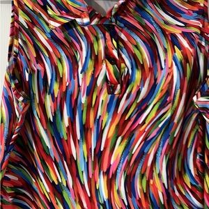 Colorful Women's Button-Up golf shirt